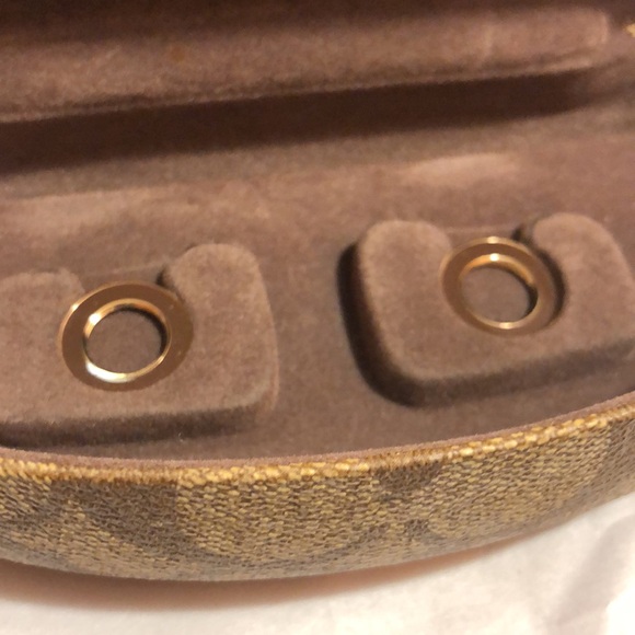 COACH Eyewear Case / Brown Clamshell - Picture 3 of 8